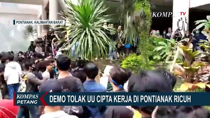 Ricuh! Ini Kondisi Demo Tolak UU Cipta Kerja di Berbagai Daerah