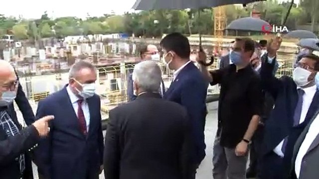 Bakan Kurum, Barbaros Hayrettin Paşa Camii'nin inşaat çalışmalarını inceledi