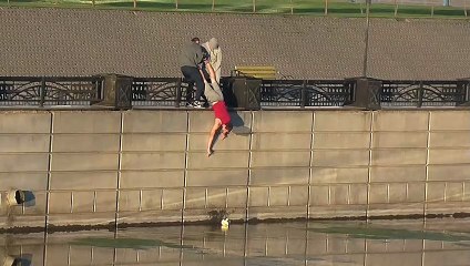 Mission to Retrieve Ball out of River Ends with a Splash