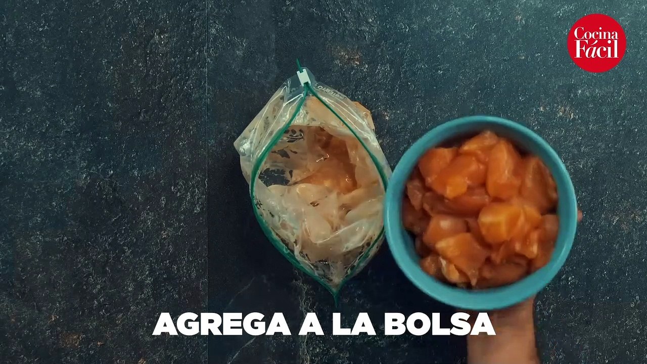 Espaditas de pollo con lluvia cítrica