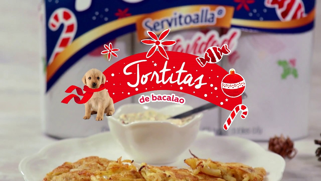 Exquisitas tortitas de bacalao navideñas