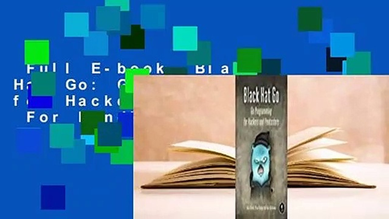 Full E-book  Black Hat Go: Go Programming for Hackers and Pentesters  For Kindle