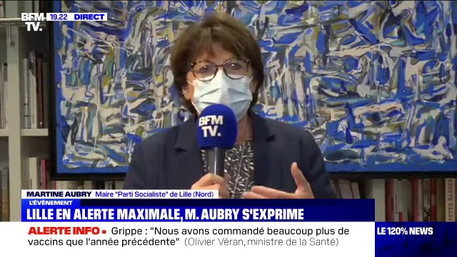 Martine Aubry: J'espère que le passage à des mesures plus drastiques amènera les jeunes à réfléchir