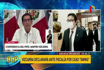 Vizcarra sobre caso Swing: Me pongo a disposición de la fiscal de la Nación