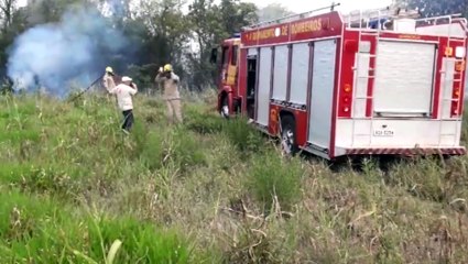 Incêndio atinge área de vegetação da Estrada Chaparral, trazendo problemas aos moradores