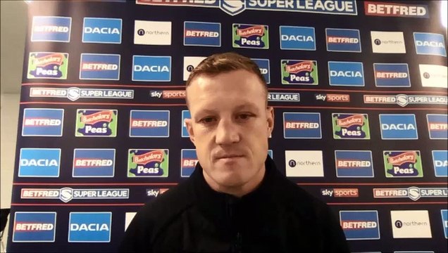Huddersfield Giants' Luke Robinson after 24-16 loss to Salford Red Devils