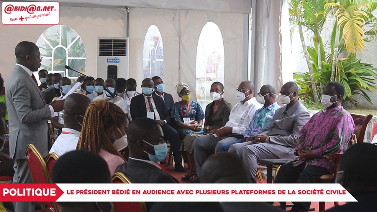 Politique : Le président Bédié en audience avec plusieurs plateformes de la société civile