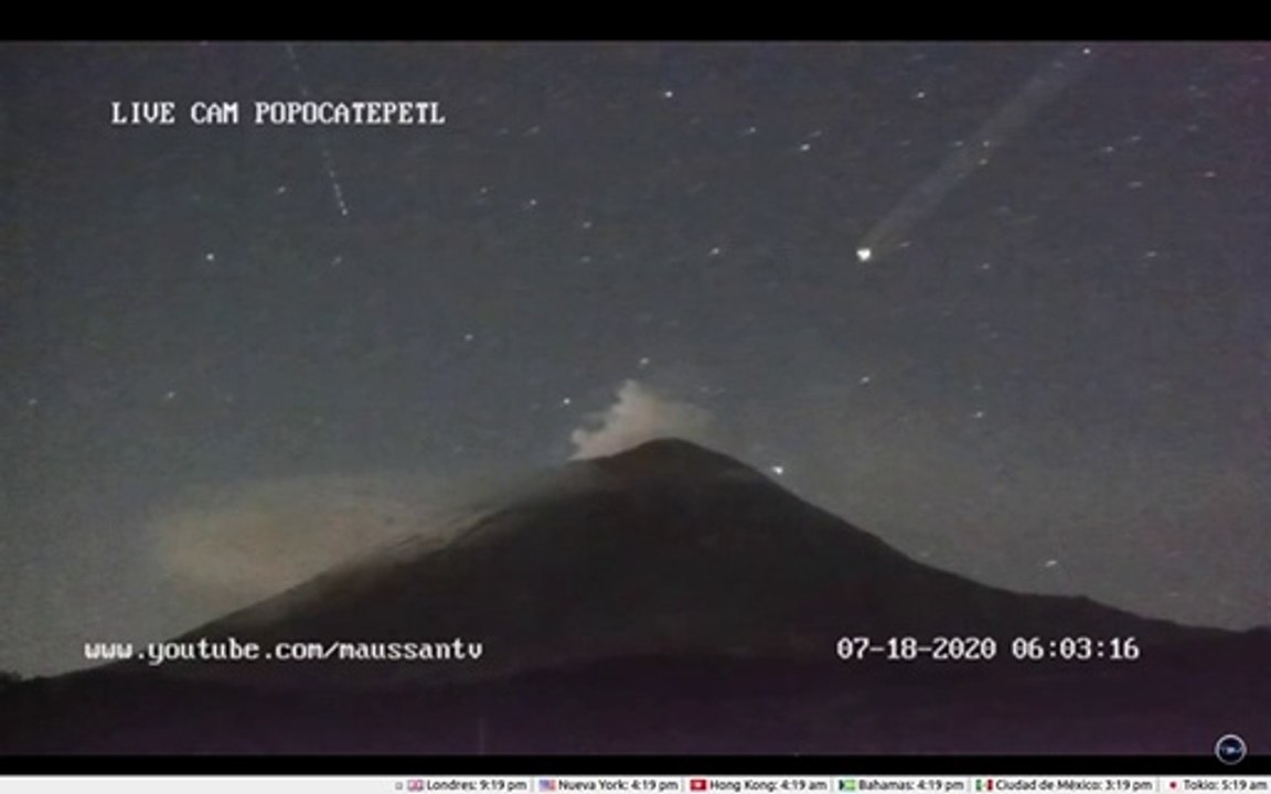 Última hora : Ovni gigante entrando en el volcán Popocatepelt