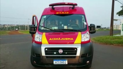 Mulher de 45 anos é socorrida em acidente na PR-486