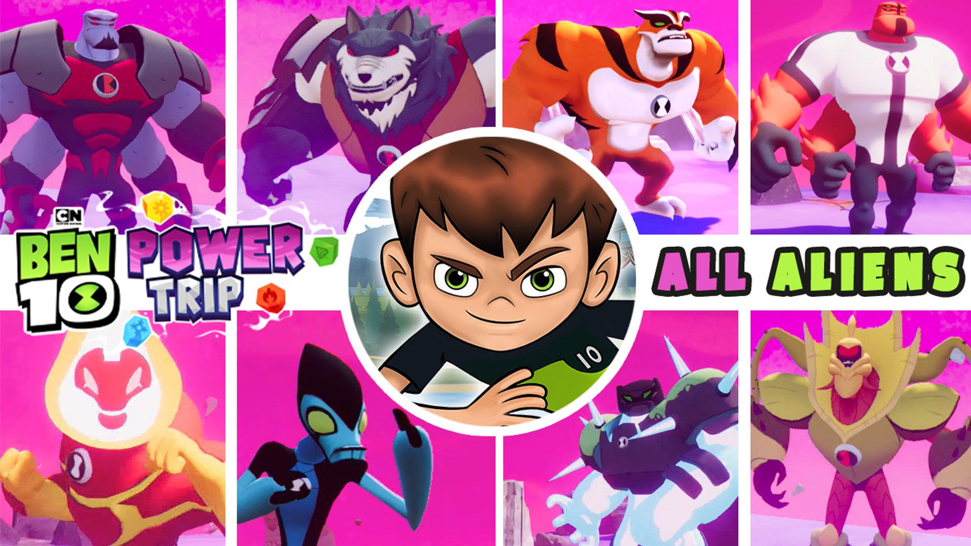 Ben 10 Power Trip All Aliens Transformations - Abilities & Powers - video  Dailymotion