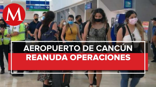 Tras paso de huracán 'Delta', aeropuerto de Cancún reanuda operaciones