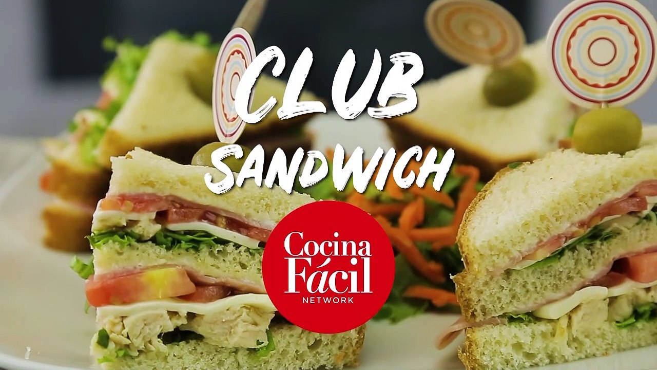 Receta de club sándwich ¡TE ENCANTARÁ!