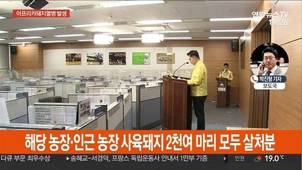 아프리카돼지열병 강원 화천서 발생…관련 돼지 살처분