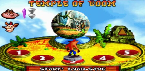 Crash Bandicoot : The Huge Adventure - Temple of Boom Level 3 - Game Boy Advance GBA