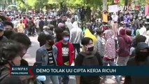 Demo Mahasiswa Tolak UU Cipta Kerja Ricuh