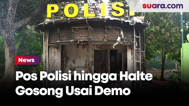 Situasi Terkini Sudirman-Thamrin, Pos Polisi hingga Halte Gosong Usai Demo