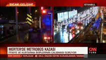 Son dakika haberi... Merter'de metrobüs kazası | Video