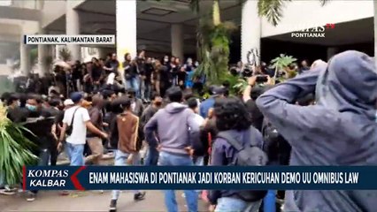 Скачать видео: Demo Berujung Ricuh, Enam Mahasiswa Pontianak Mengalami Luka