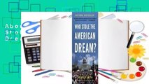 About For Books  Who Stole the American Dream? Complete