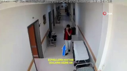 Sağlık çalışanının telefonunu çalan hırsız kamerada