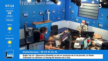 La matinale de France Bleu Occitanie du 09/10/2020