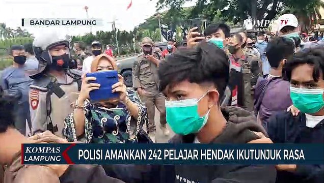 Polisi Amankan 242 Pelajar Saat Hendak Unjuk Rasa Tolak Omnibus Law