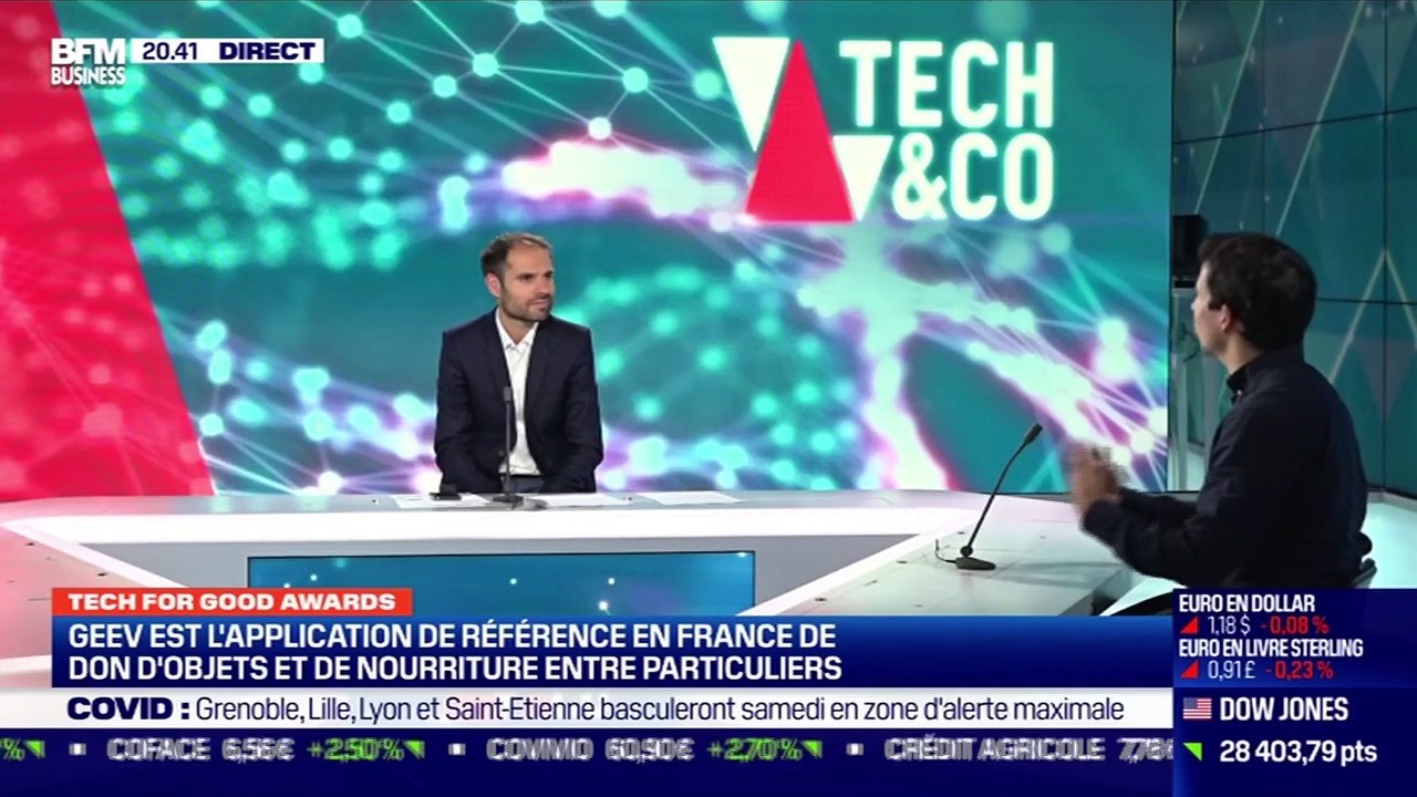 Tech for Good Awards: Geev, l'application de référence de don d'objets et de nourritures entre particuliers en France - 08/10
