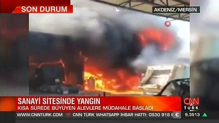 Son Dakika Haberi! Mersin'de sanayi sitesinde büyük yangın | Video