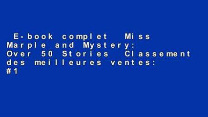 E-book complet  Miss Marple and Mystery: Over 50 Stories  Classement des meilleures ventes: #1