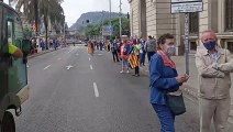 Protesta de las entidades independentistas contra el rey en Barcelona