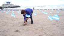 Covid-19: Plus de 500 drapeaux argentins plantés pour honorer les morts