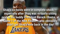 who did shaquille o'neal vote for - Shaquille o'neal just voted for the first time ever
