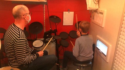 Le « drumtruck » de Jean-Philippe Barbato, professeur de batterie