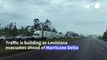 Traffic as Louisiana evacuates ahead of hurricane Delta