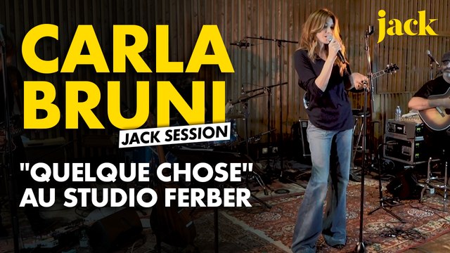 Carla Bruni : Quelque chose en Jack Session au Studio Ferber