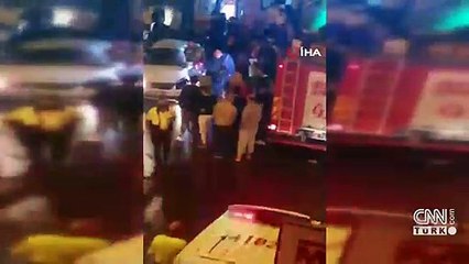 Sıkışan sürücüyü itfaiye kurtardı