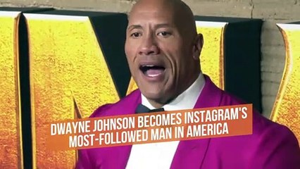 Dwayne Johnson becomes Instagram's most-followed man in America
