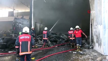Tırmıl Sanayi Sitesi'nde çıkan yangın korkuttu