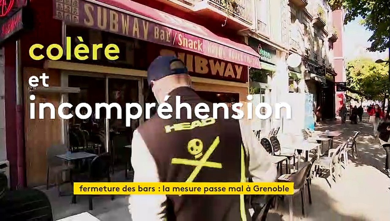 À Grenoble, zone d'alerte maximale, la fermeture des bars passe mal