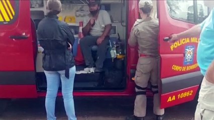 Colisão entre moto e bicicleta deixa homem ferido na Rua do Cowboy