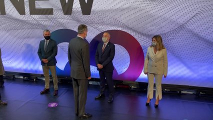 Felipe VI arriba a l'estació de França