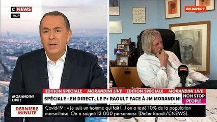 Coronavirus - Le Pr Raoult dans "Morandini Live": "Je ne serai jamais ministre de la Santé. C'est insultant pour moi de poser la question" - VIDEO