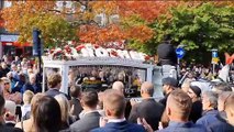 Alan Minter funeral in Crawley High Street