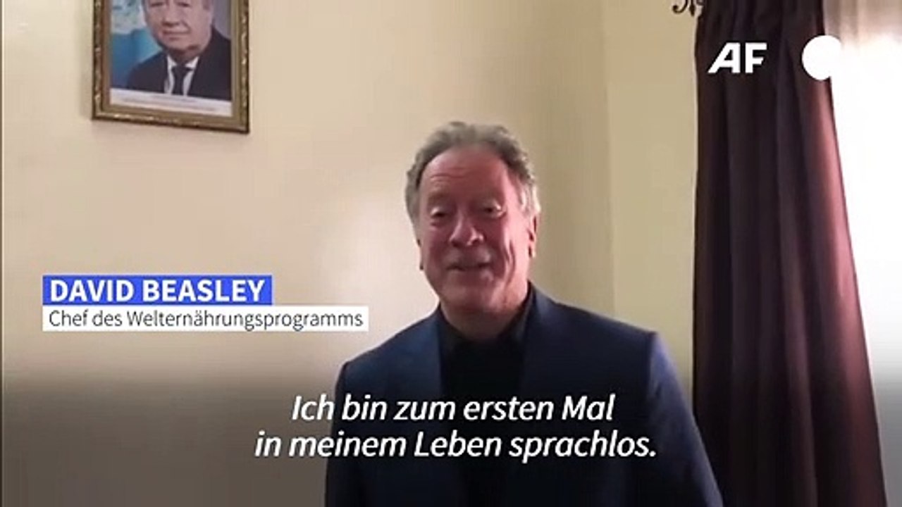 WFP-Chef 'sprachlos' über Friedensnobelpreis