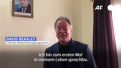 WFP-Chef "sprachlos" über Friedensnobelpreis
