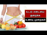 உடல் எடை  குறைக்கும் உணவுகள் |  Weight Diet Tamil | Say Swag