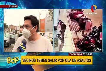 Chorrillos: vecinos temen salir por ola de asaltos