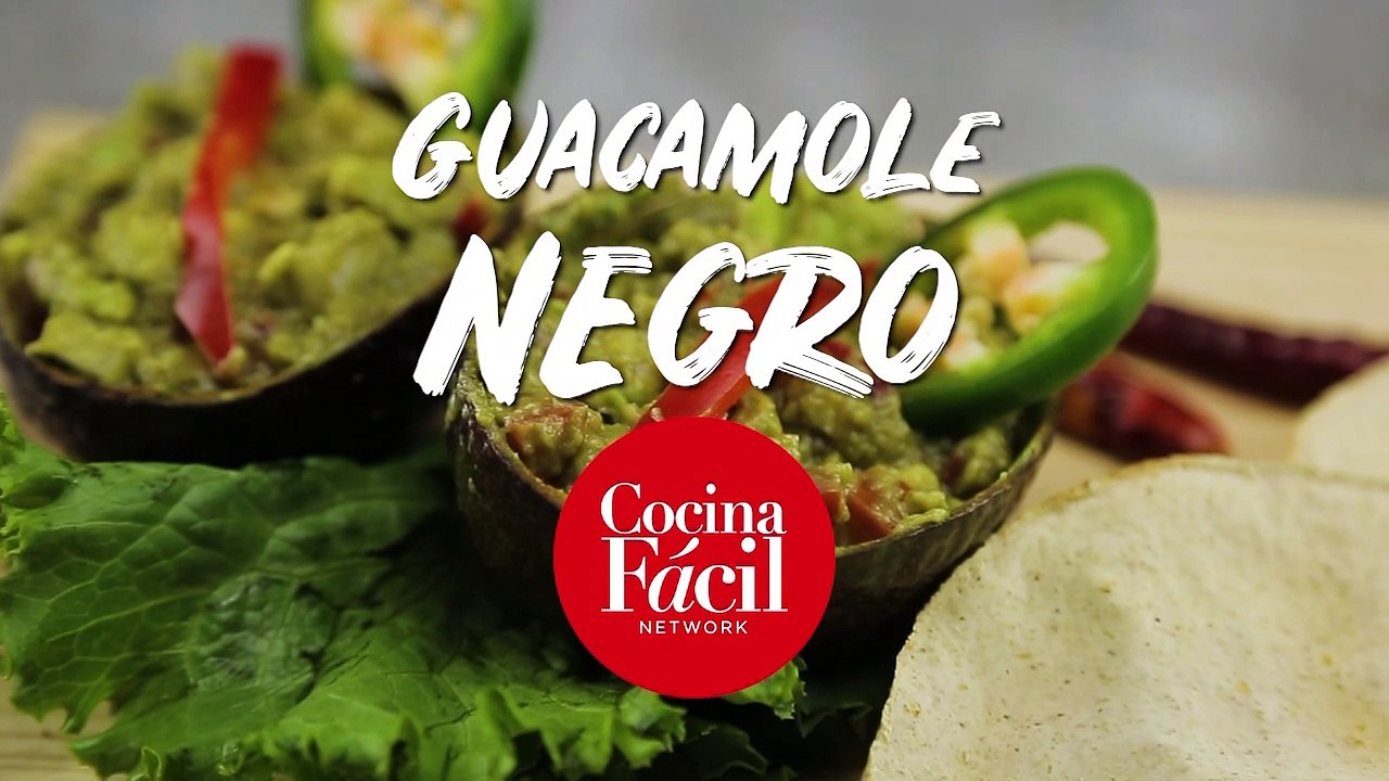 Receta de guacamole negro ¡Delicioso!