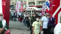 Maltepe'de bedava döner alabilmek için uzun kuyruk oluşturdular