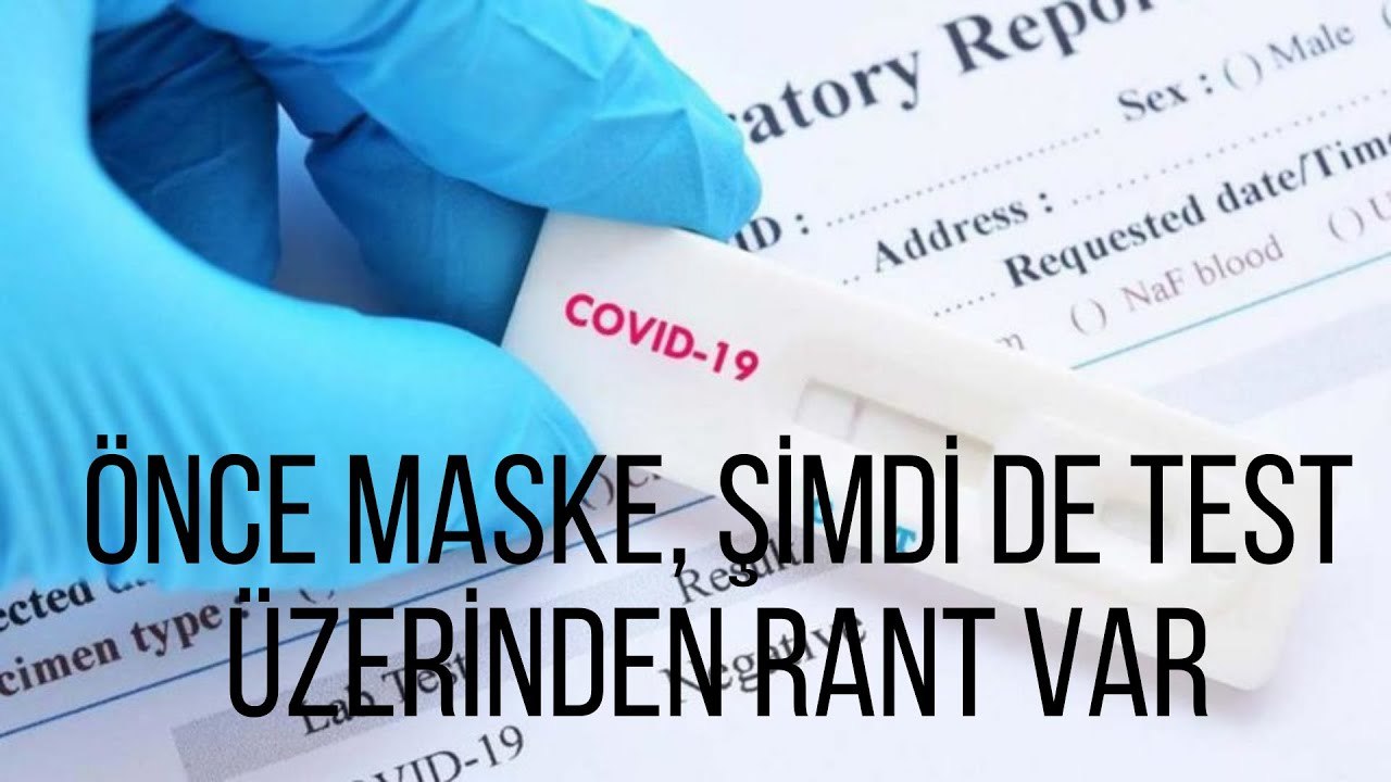 Önce maske, şimdi de test kiti üzerinden rant var